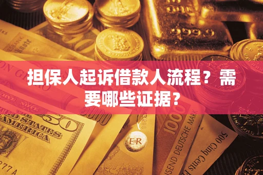 北京担保人起诉借款人流程?需要哪些证据? 北京担保人起诉借款人流程?需要哪些证据?