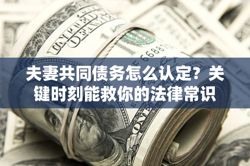北京夫妻共同债务怎么认定？关键时刻能救你的法律常识