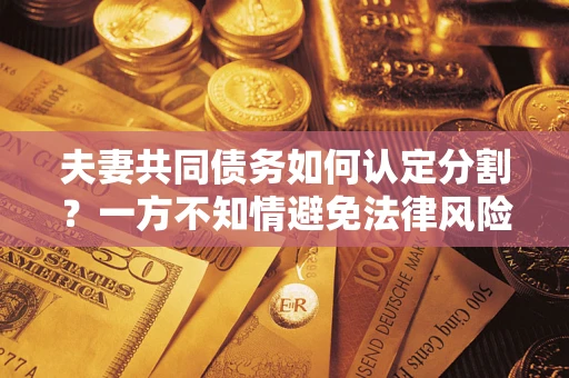 北京夫妻共同债务如何认定分割？一方不知情避免法律风险必看！